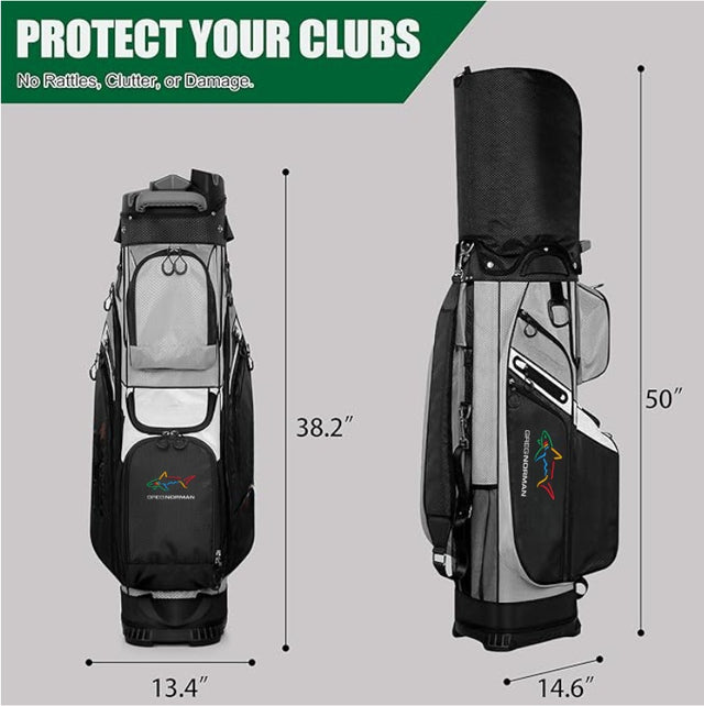 Shark Series Anti-Collision 14-Way Divider Golf Bag