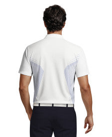 Faux Seamless Mapped Print Short Sleeve Golf Polo Shirt