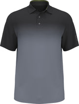 Ombre Print Short Sleeve Golf Polo Shirt - Iron Gate