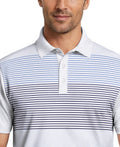 Layered Stripe Print Short Sleeve Golf Polo Shirt