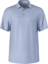 Junior's Linear Geometric Print Short Sleeve Golf Polo Shirt