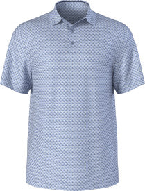 Junior's Linear Geometric Print Short Sleeve Golf Polo Shirt