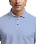 Men's Cooling Stripe Short Sleeve Golf Polo Shirt