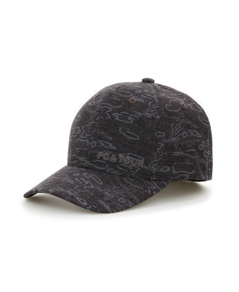 PGA Tour Conversational Flex Golf Cap - Caviar