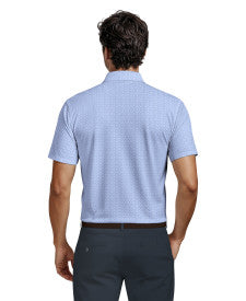 Essential Geo Print Short Sleeve Golf Polo Shirt