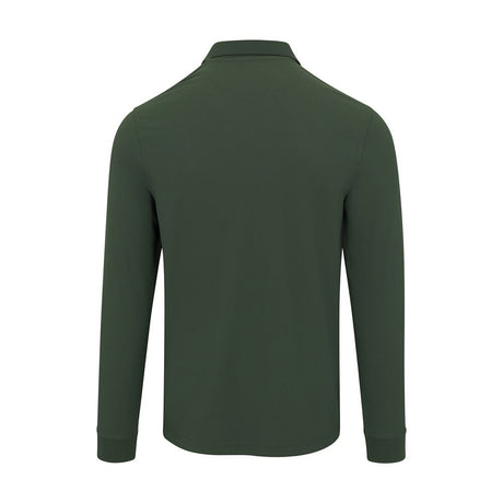 Men's Long Sleeve Golf Polo T-shirt - Olive