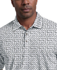 Abstract Geo Print Short Sleeve Golf Polo Shirt