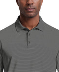 Men's Cooling Stripe Short Sleeve Golf Polo Shirt