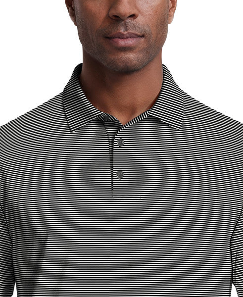 Men's Cooling Stripe Short Sleeve Golf Polo Shirt