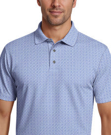 Golf Flag Geo Essential Print Short Sleeve Golf Polo Shirt