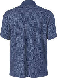 Junior's Linear Jaspe Print Short Sleeve Golf Polo Shirt