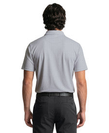 Essential Geo Print Short Sleeve Golf Polo Shirt