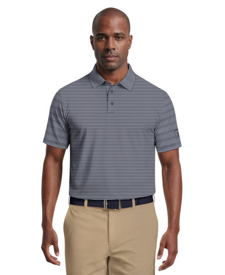 Men's Cooling Stripe Short Sleeve Golf Polo Shirt