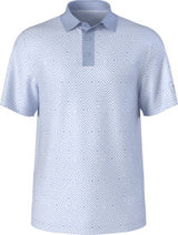 Junior's Linear Jaspe Print Short Sleeve Golf Polo Shirt