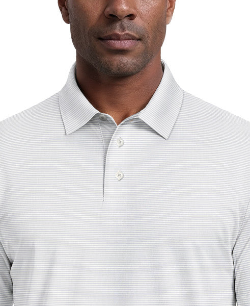 Men's Cooling Stripe Short Sleeve Golf Polo Shirt