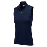 Women's K485 ML75 2 Below Embossed Star Zip Polo