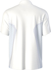 Junior's Faux Seamless Mapped Print Short Sleeve Golf Polo Shirt