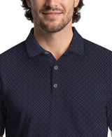 Essential Geo Print Short Sleeve Golf Polo Shirt