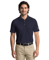 Essential Geo Print Short Sleeve Golf Polo Shirt