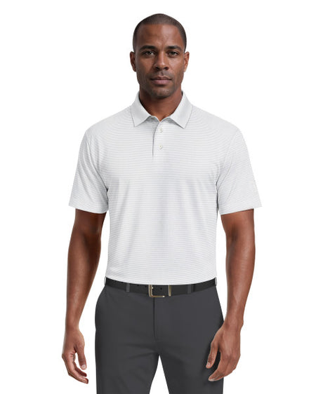 Men's Cooling Stripe Short Sleeve Golf Polo Shirt