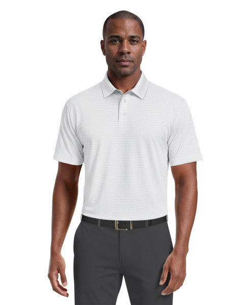 Men's Cooling Stripe Short Sleeve Golf Polo Shirt