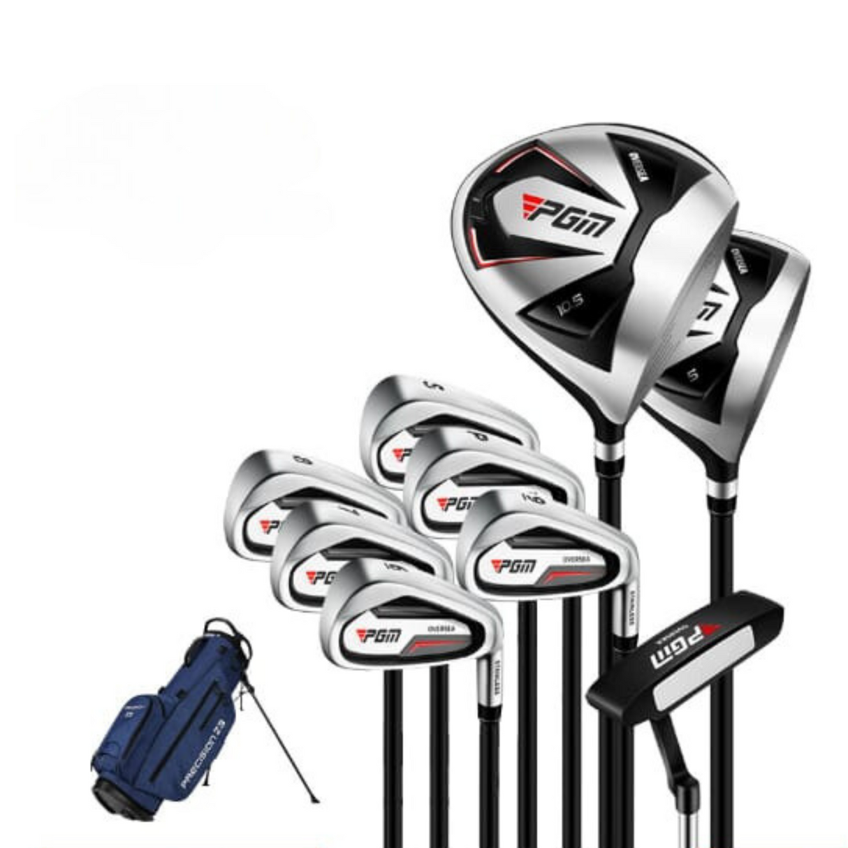 PGM Men's Golf Clubs Set with Stand Bag