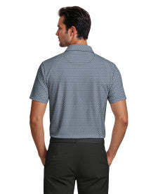 Micro Tee Print Short Sleeve Golf Polo Shirt