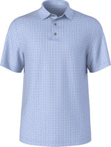 Junior's Golf Flag Geo Print Short Sleeve Golf Polo Shirt