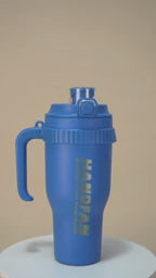 HandFan Upgraded 40 OZ Stainless Steel Vacuum Insulated Tumbler with Lid and Straw for Water, Iced Tea or Coffee