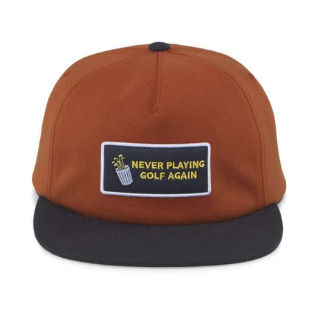 Men's Never Playing Golf Again Snapback Cap