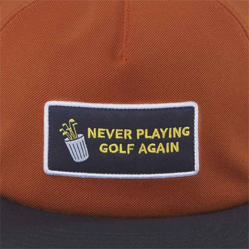 Men's Never Playing Golf Again Snapback Cap