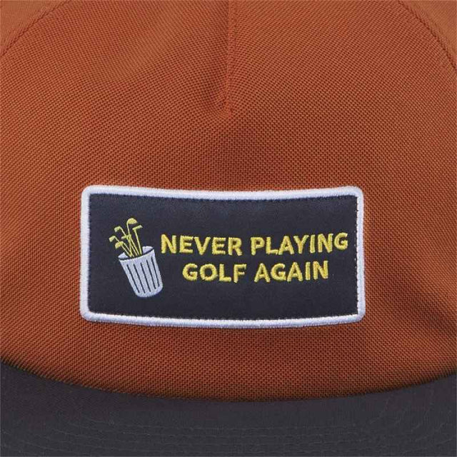 Men's Never Playing Golf Again Snapback Cap