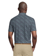 Tropical Argyle Print Short Sleeve Golf Polo Shirt
