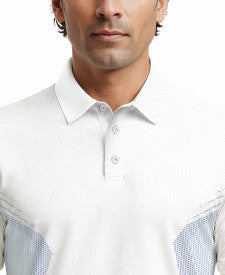 Faux Seamless Mapped Print Short Sleeve Golf Polo Shirt