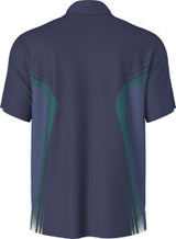 Junior's Faux Seamless Mapped Print Short Sleeve Golf Polo Shirt