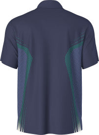 Junior's Faux Seamless Mapped Print Short Sleeve Golf Polo Shirt