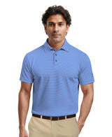 Men's Cooling Stripe Short Sleeve Golf Polo Shirt