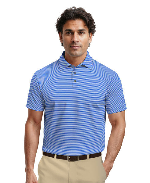 Men's Cooling Stripe Short Sleeve Golf Polo Shirt
