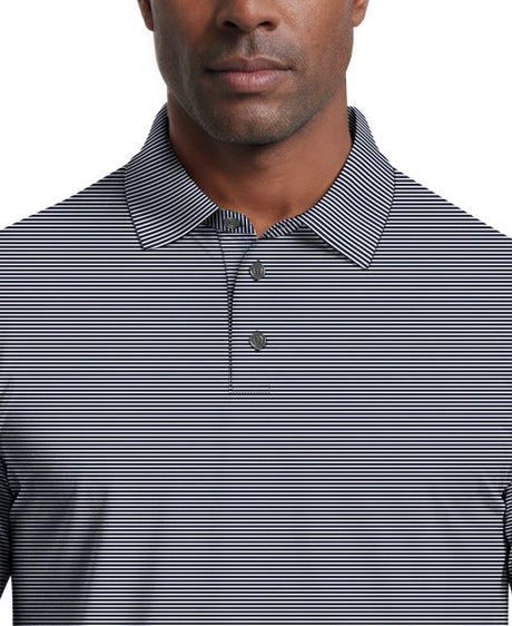 Men's Cooling Stripe Short Sleeve Golf Polo Shirt