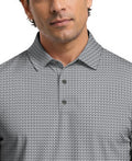 Micro Tee Print Short Sleeve Golf Polo Shirt
