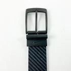 Mens Carbon Fiber Texture Reversible Belt - BLK/WHT