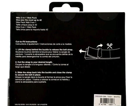 Nike 3-IN-1 Adjustable Web Belt - Free Size