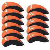 Golf Neoprene 11 Pcs Golf Headcovers - Orange