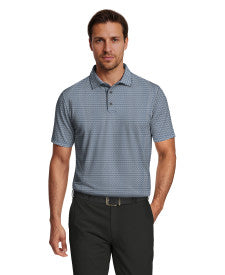 Micro Tee Print Short Sleeve Golf Polo Shirt