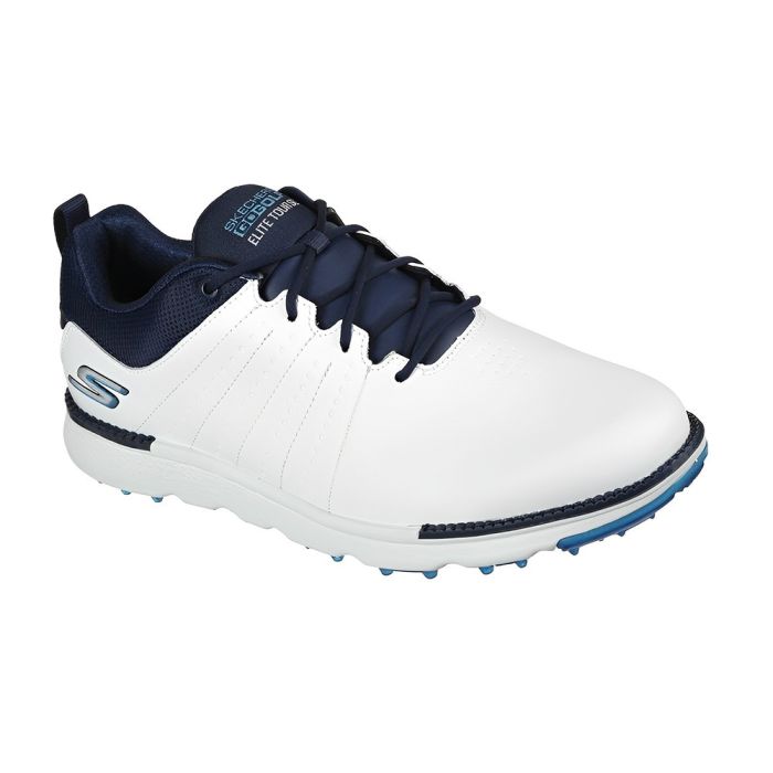 Men's Elite Tour SL MD Spikeless Golf Shoes - White/Navy