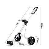 Two Wheels Aluminum Alloy Golf Push Carts Golf Trolley