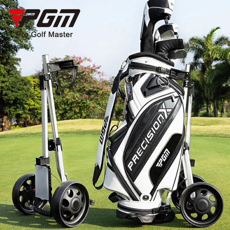 Two Wheels Aluminum Alloy Golf Push Carts Golf Trolley
