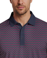 Azalea Geo Print Short Sleeve Golf Polo Shirt