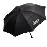Golf Umbrella – Black, Auto Open, Double Canopy Design