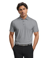 Micro Tee Print Short Sleeve Golf Polo Shirt